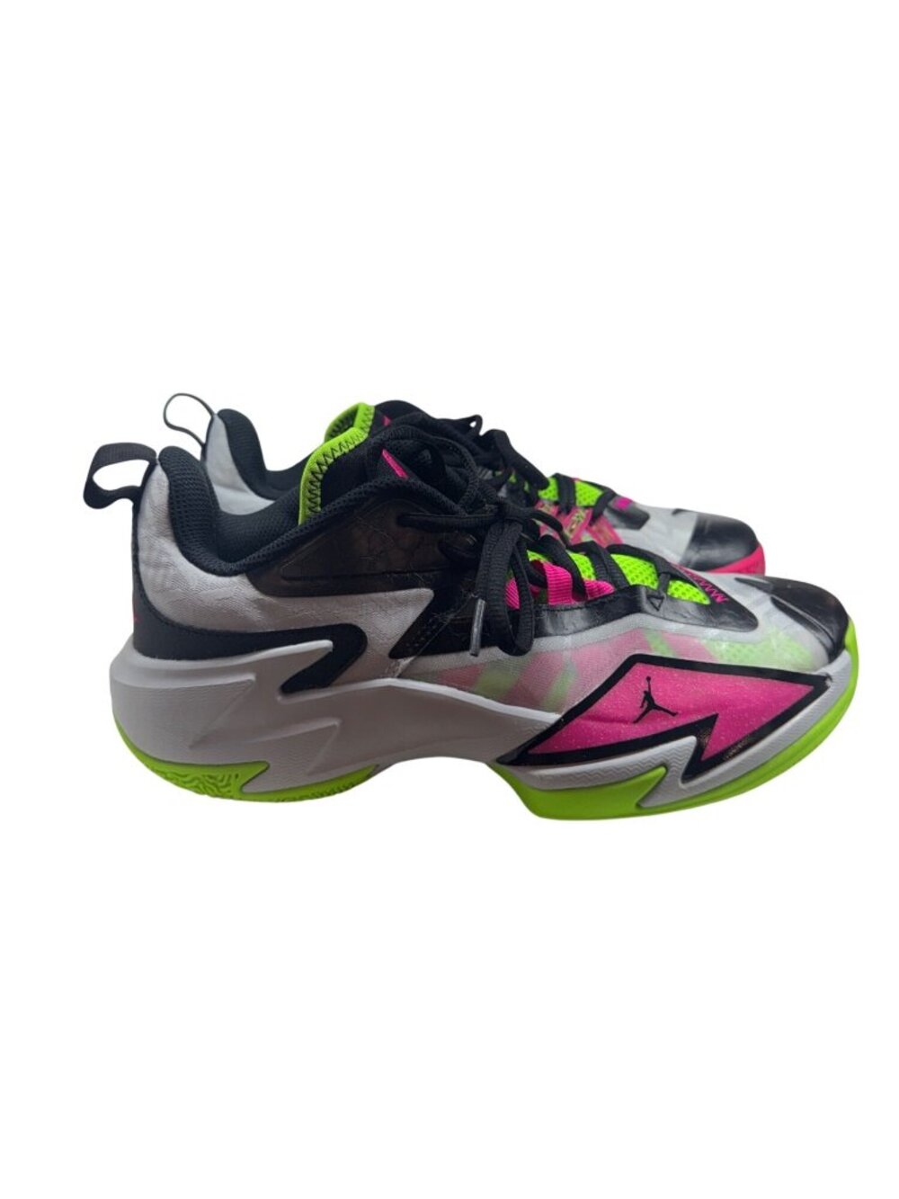 Jordan Westbrook One Take III DC7702-002 Neon Basketball Shoes Boys Size 7Y